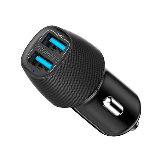 Promate 3.4Amp Dual USB Car Charger 